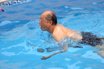 Henry at pool July 4