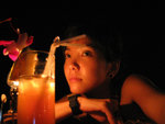 at the bar on the beach