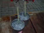 Iced water