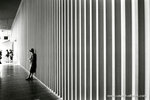 the wall and some ladies.

