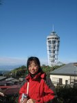 Very funky observation deck on the background (and very funkily dressed subject might I add) - not sure WHAT there is to observe up the top though. Basically the island is surrounded 3-sides by open sea!