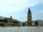 Rynek Glowny: one of the largest and finest Renaissance squares in Europe�x<BR>���j���«��s��