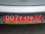 from a Diplomatic car issued in Moscow(77), Russia