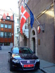 from Latvia outside Denmark embassy