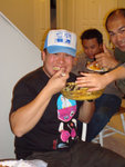 errr... someone is focusing on the pudding still....
DSC06302