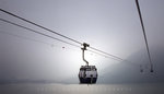 Sky Rail in a foggy day