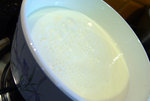 boiling milk