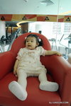 Sitting on the red