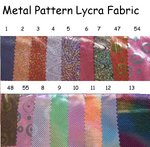 metal pattern lycra fabric