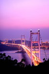 The Lantau Link at sunset