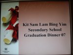 7B Graduation Dinner**
23 June 2007